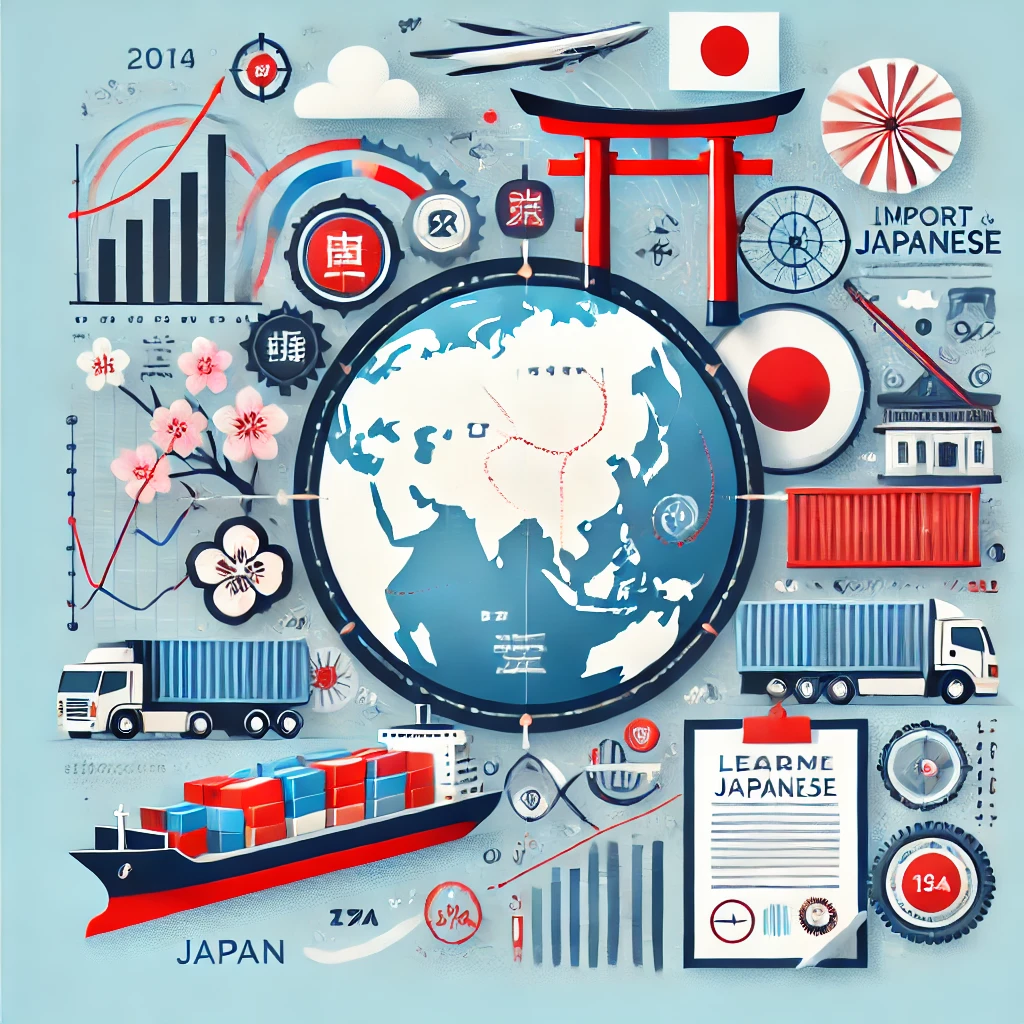 Imagen que representa la importancia del Japonés en los negocios de importación y exportación