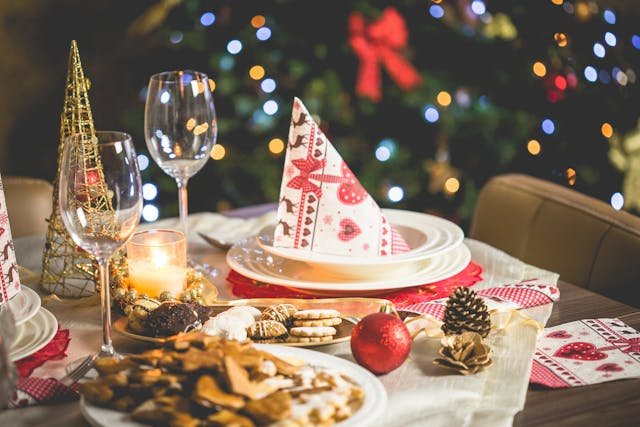 Imagen de una cena de navidad