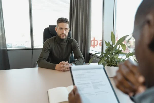 Imagen que representa una entrevista de trabajo en Alemán